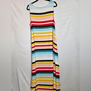 Torrid Super Soft Maxi Dress - Multicolor Stripe - 2X